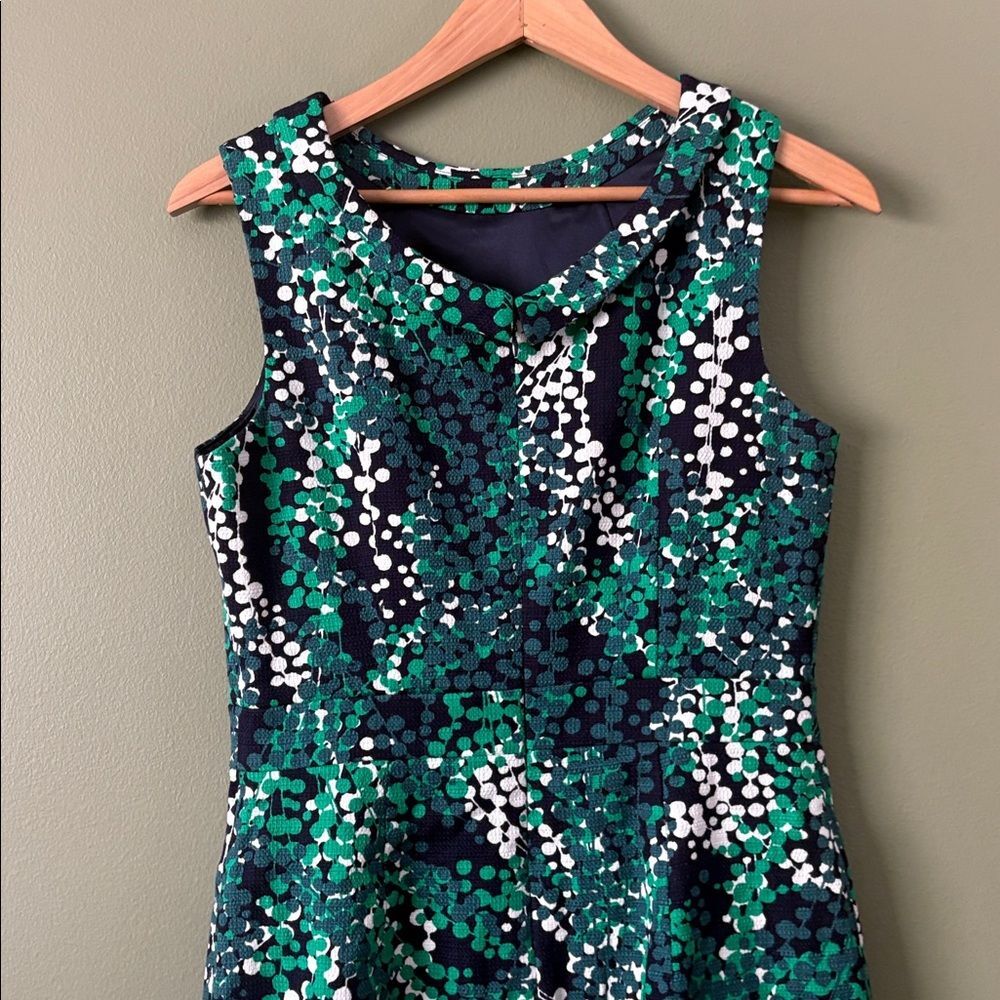 Boden Martha Dress Drake Wisteria Green Sheath Sz 8R - Picture 6 of 9